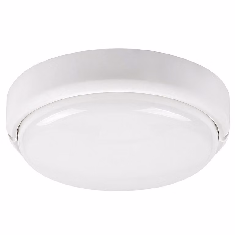 Rabalux 7406 Hort plafoniera per esterni, 15W, 4000K, 1300lm, bianca, rotonda, bianco neutro, ø190mm
