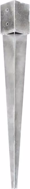 Set di 6 picchetti per terra vidaXL in acciaio zincato argento L/P/H: 12 x 12 x 89 cm