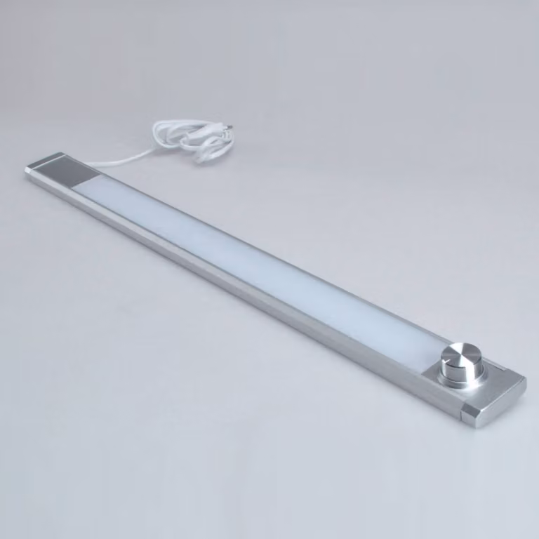 Müller-Licht Müller Licht Calina Switch Tone DIM 60, argento dimmerabile, Alluminio / Grigio / Zincato, Cucina, Alluminio, Lampade per mobili