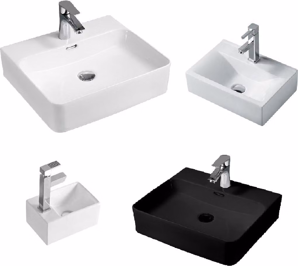 Lavabo Lavabo sospeso Lavabo da appoggio Design WC ospiti in Vetroceramica 50 cm
