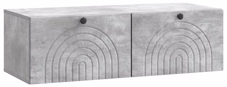Mobile Porta TV da Muro Grigio Cemento 99 x 41 x 30 cm