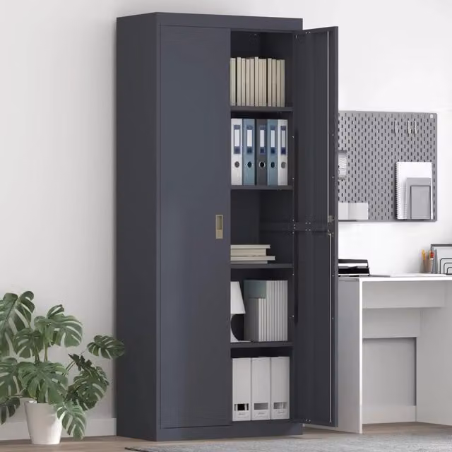 Armadio Antracite 80 x 40 x 200 cm Acciaio 3406192