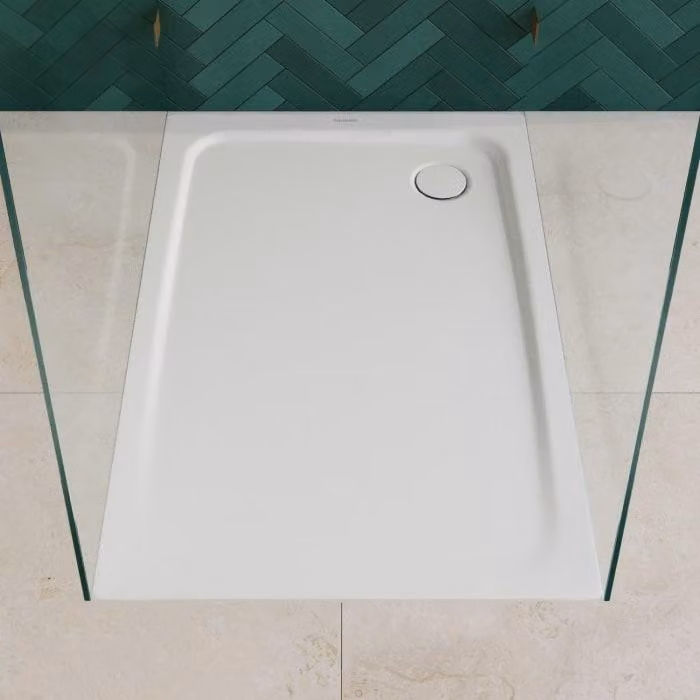 Doccia a filo pavimento Kaldewei TEMPER, dimensioni 100 x 140 cm