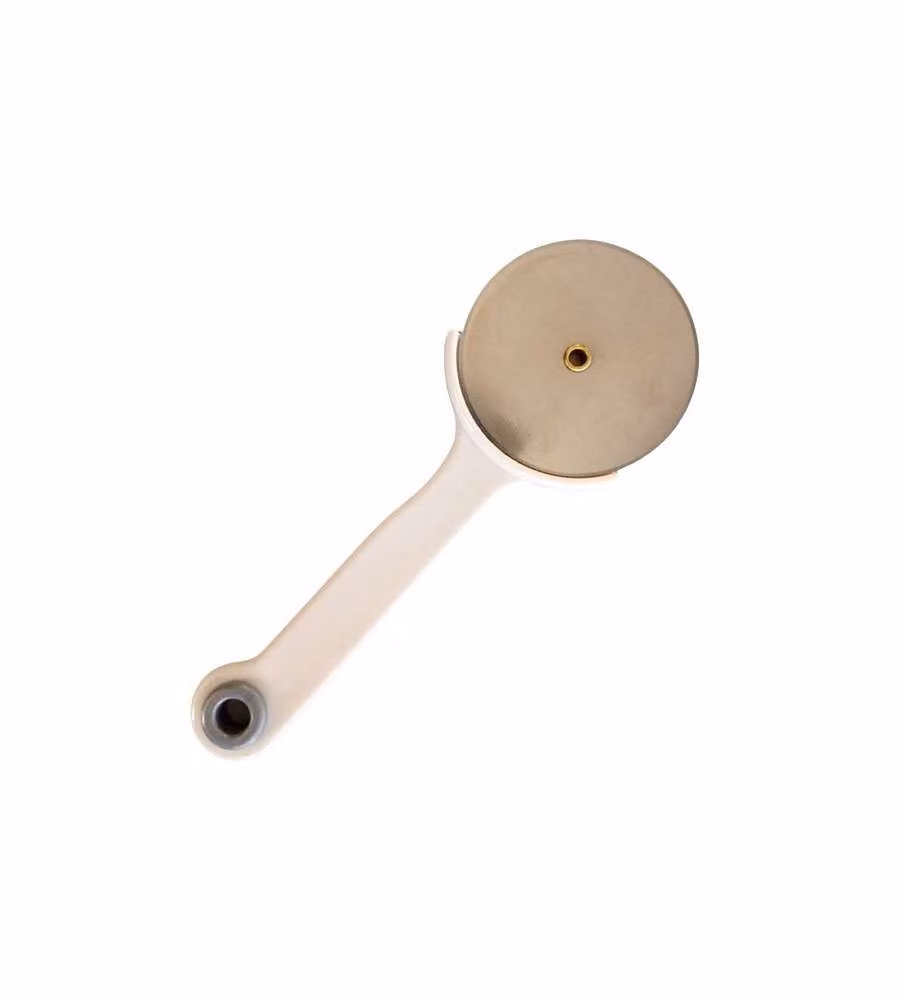 Rigamonti Taglia Pizza 18 cm Acciaio Inox Manico Plastica Bianco