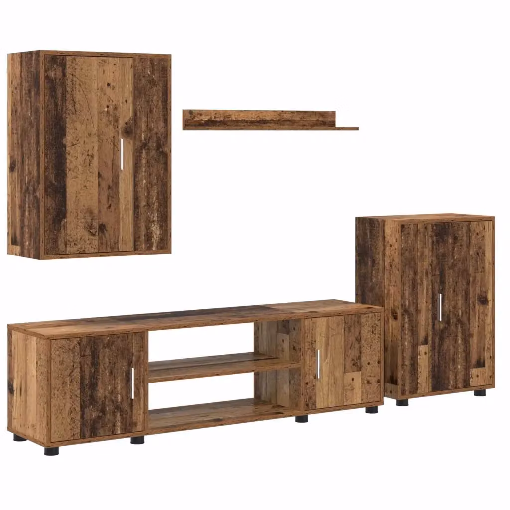 Mobile TV moderno vidaXL in legno ingegnerizzato color marrone opaco – 2