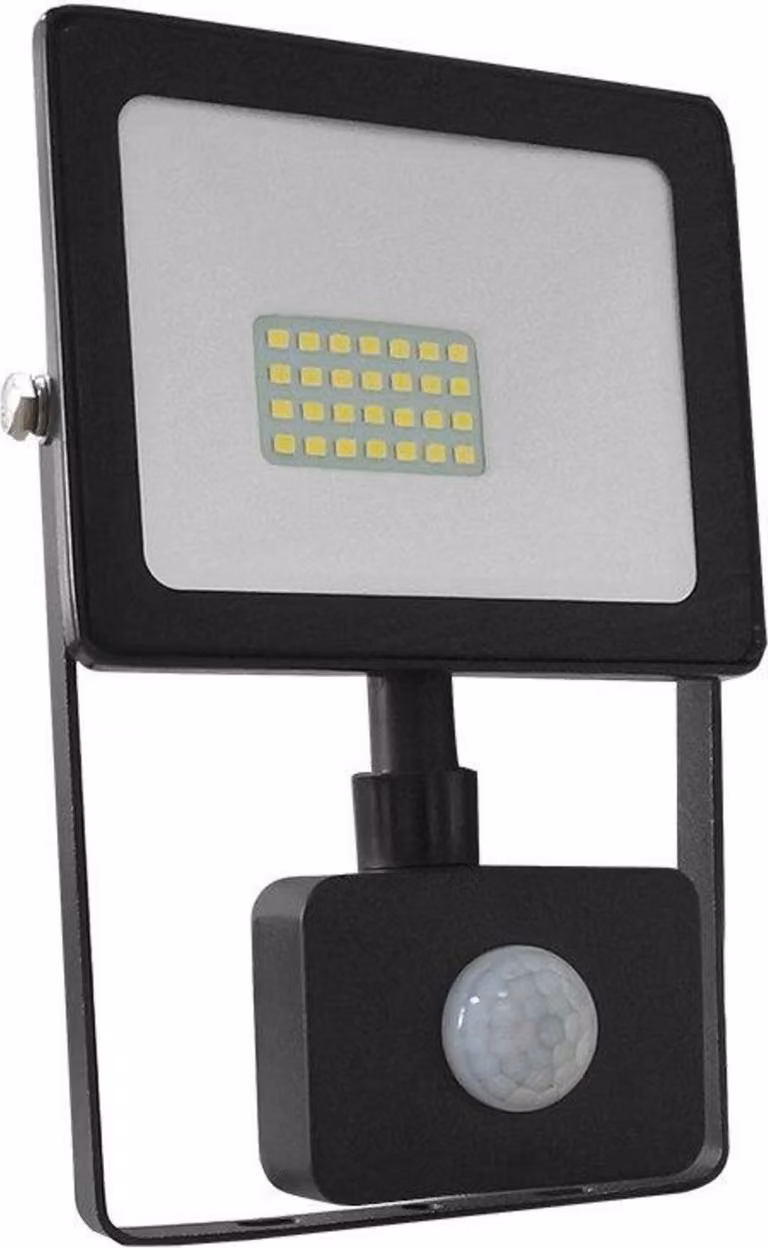 ACA Lighting nero SENSOR Faretto LED SMD IP66 20W 6000K 1760Lm 230V Ra80 Q2060S