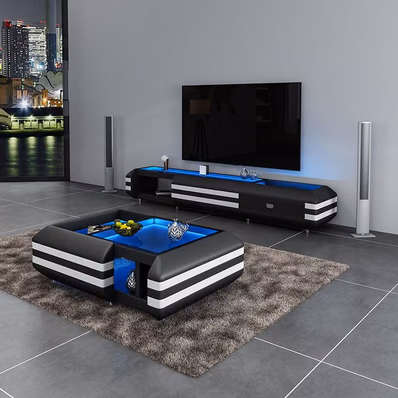 Couchtisch Designer Tisch Couchtisch Tische Glastisch Beleuchtet Couchtisch Led