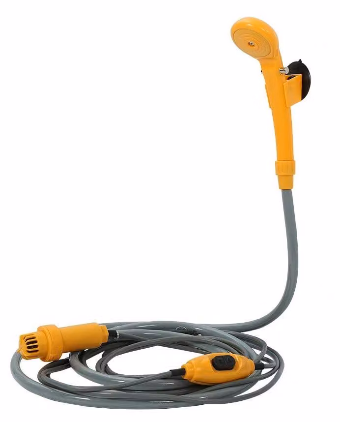 Doccia portatile - Doccia da campeggio - Doccia esterna per campeggio - Tubo da 2 metri - Accessorio da viaggio - Adatta per escursioni - Doccia compatta