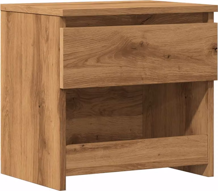 Comodino Rovere Artigianale 40x30x39 cm in Legno Multistrato