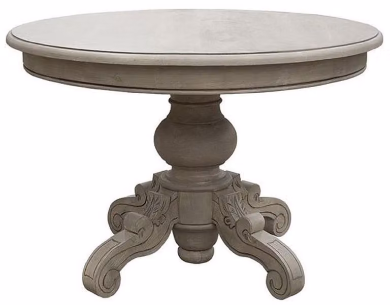 Casa Padrino tavolo da pranzo in stile country grigio Ø 120 cm