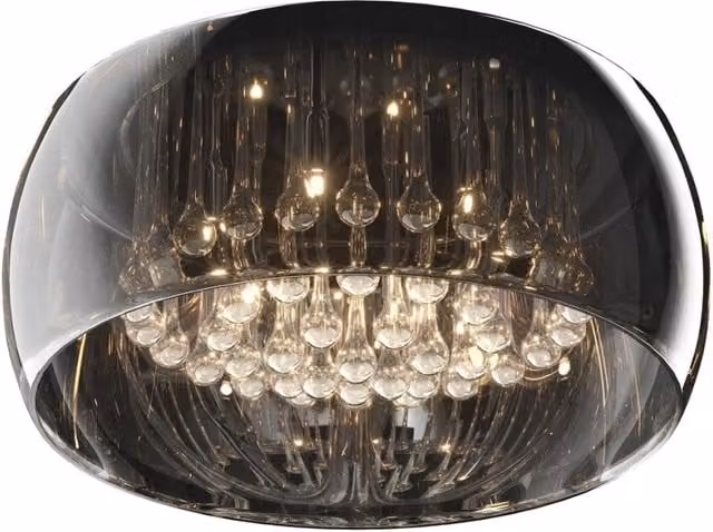 Plafoniera Crystal glamour Zuma Line C0076 6xG9 nera