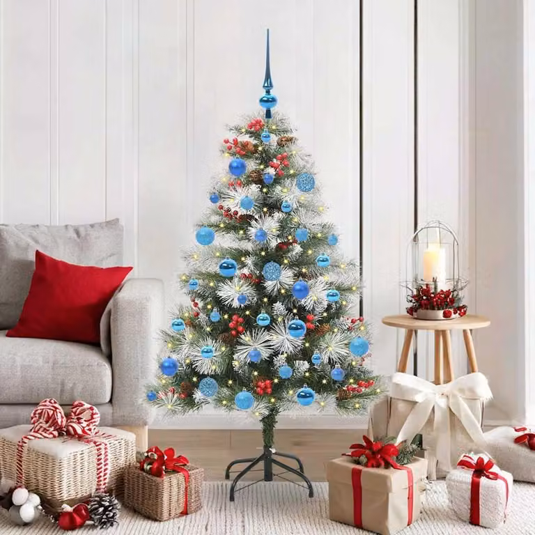 Maison Exclusive - Albero di Natale artificiale, verde e bianco, 150 cm