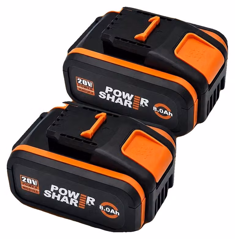 Batterie, capacità 6000 mAh, compatibili con diversi utensili elettrici, Worx 8.0AHX2