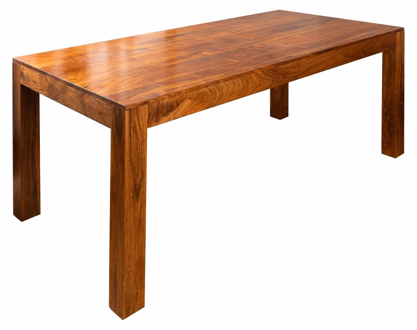 MASSIVMOEBEL24 | tavolo da pranzo in legno di Acacia 120x90x76 miele dorato laccato OXFORD #33