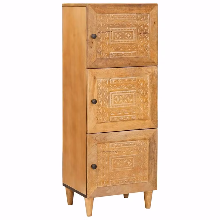 Credenza in legno di mango vidaXL marrone opaco L: 40 cm, P: 33,5 cm, H: 110 cm