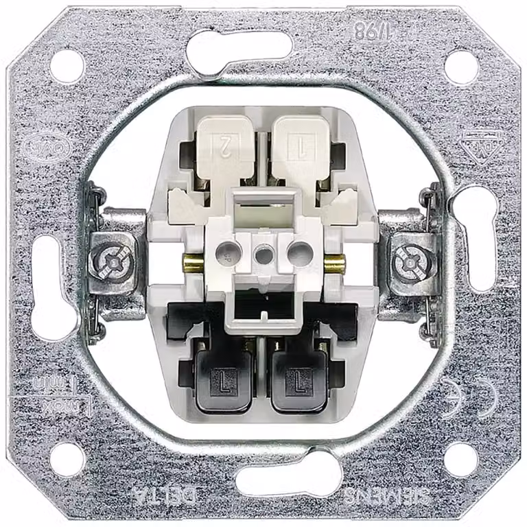 Siemens 5TA2132, interruttore a pulsante, metallo, multicolore, grado di protezione IP20, montaggio su guida DIN, 10 A