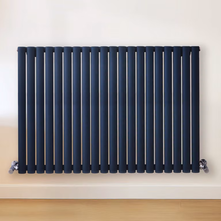 Radiatore di Design Orizzontale Blu (Regal Blu) - 800mm x 1180mm - Pannello Doppio  - Revive