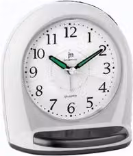 Sveglia Lowell Justaminute con funzione snooze, Bianco JA7079B
