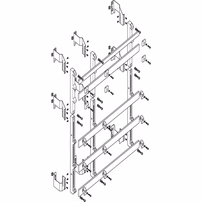 Modulo barra collettrice ABN piatto 3FB/8RE 185 mm con CU 50x10 mm, a 5 poli, EBM 150 mm MFSC38985