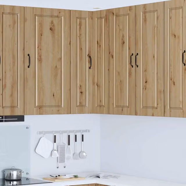 Pensile da cucina con ante a battente vidaXL in legno marrone L: 57 cm, P: 57 cm, H: 100 cm – 1