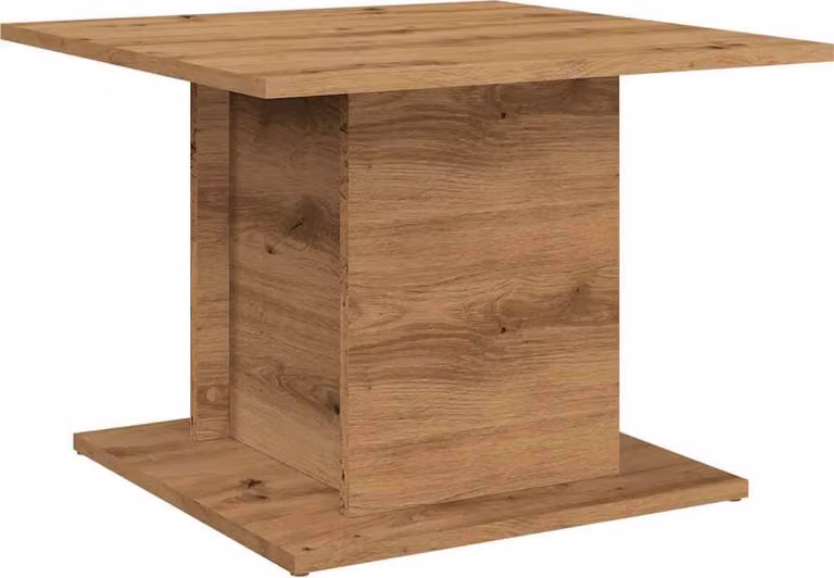 Tavolino Salotto Rovere Artigianale 55,5x55,5x40 cm Truciolato