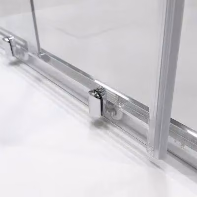 Box doccia Tay a 3 lati con porta scorrevole trasparente INBAGNO L: 130 cm, P: 80 cm, H: 195 cm