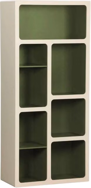 Libreria Sweeek in legno e MDF con schienale, disponibile in vari colori, L 80 cm x P 40 cm x H 180 cm – 1