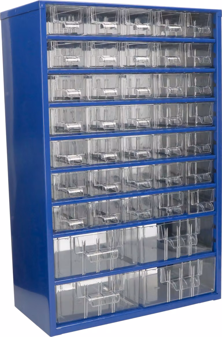 KOTARBAU® Cassetta per officina con cassetti 306x460x155 Cassetta di smistamento 35K4M Magazzino per minuteria in metallo