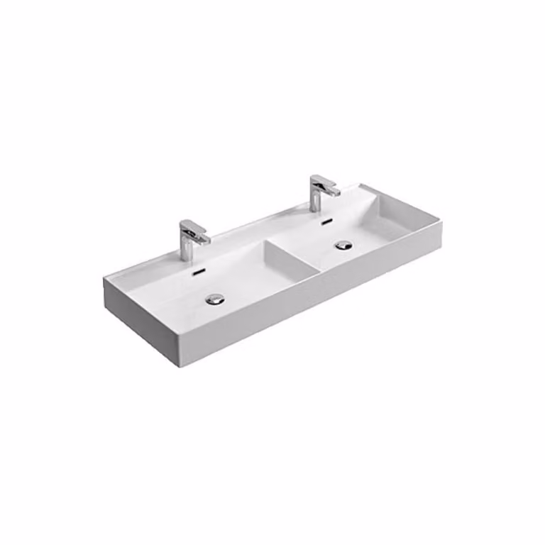 Lavandino doppio Kiub Hidra Ceramica