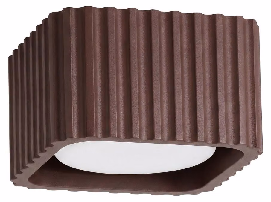 Plafoniera RIFF 1 marrone Gx53 1xGx53 10W alluminio 6x10x10cm Sollux Lighting