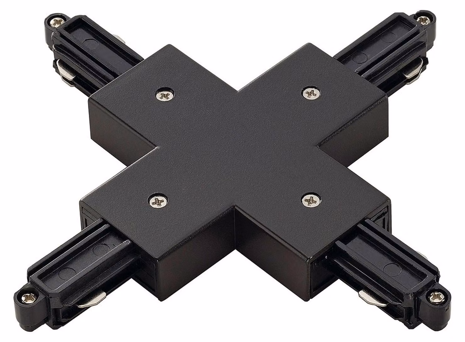 Connettore a X per binario HV a circuito singolo, versione per montaggio in superficie, nero