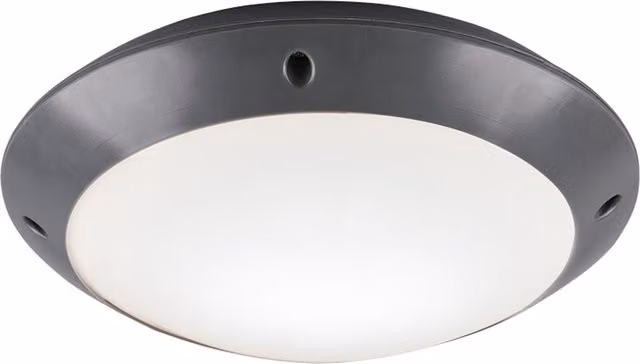 Plafoniera da esterno LED Camaro Trio di Trio Leuchten, colore nero, diametro 26 cm