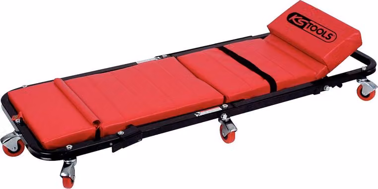 KS TOOLS Lettino mobile e sedile pieghevole 1200 x 420 mm - 500.8000