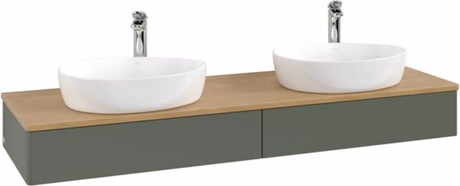 V&B Mobiletto senza struttura frontale Antao 160x50cm, HL, WBP hon. Oa, lea gre. m La