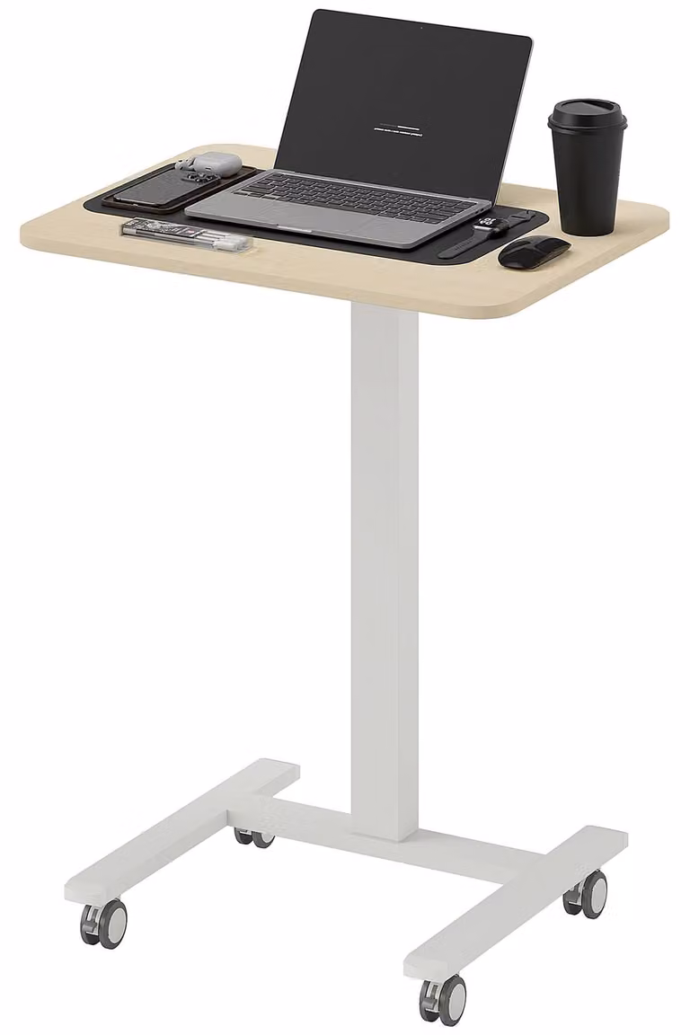 Vinsetto: scrivania per computer regolabile in altezza, tavolo per laptop con rotelle, utilizzabile sia in piedi che seduti