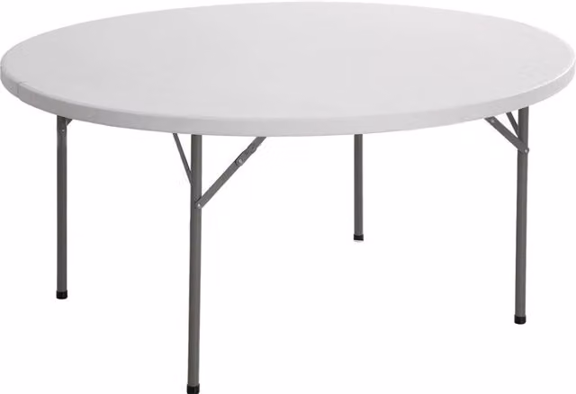 Tavolo da catering rotondo pieghevole Tosini bianco Ø154 cm