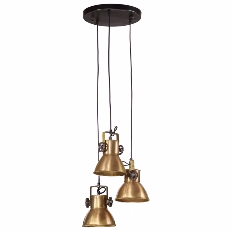 Lampada Pensile 25 W Ottone Anticato 30x30x100 cm E27