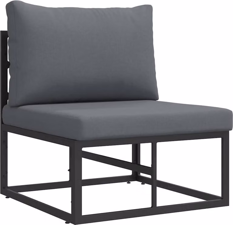 Mobili da Esterno Nero e antracite 70 x 71,5 x 71 cm Metallo
