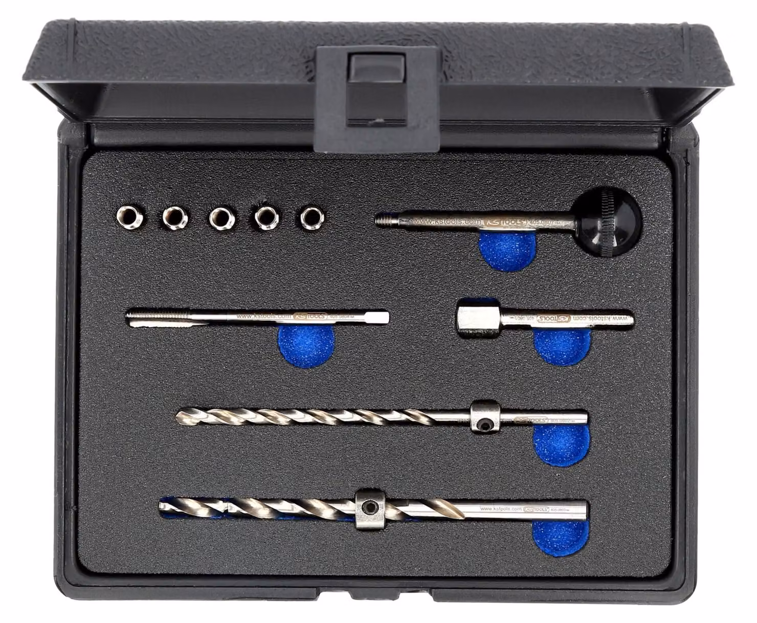 KS TOOLS Kit di riparazione delle viti di fissaggio degli iniettori per Mercedes CDI, 9 pezzi - 405.0800