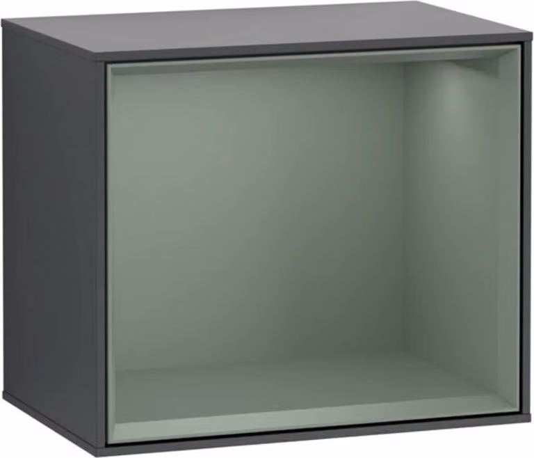 V&B modulo scaffale illuminazione a parete Finion 41,8x35,6x27cm, Reg Oli. m, md bl. m Lac