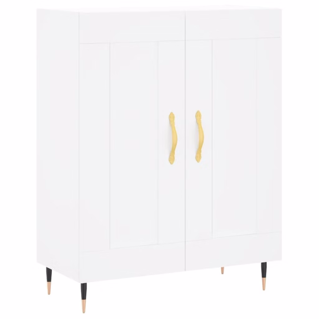 Credenza Bianca 69,5x34x90 cm in Legno Multistrato
