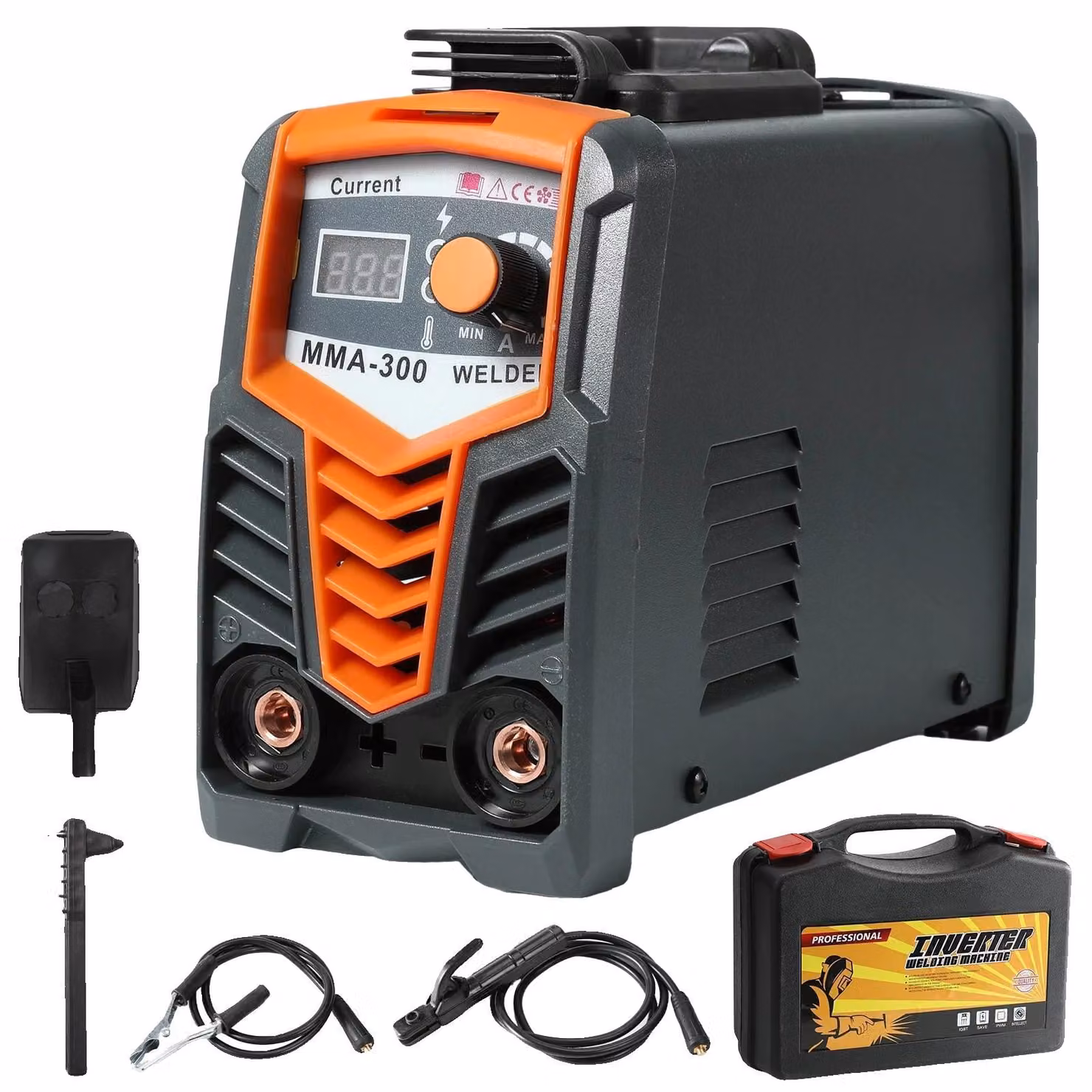 Saldatrice, tecnologia a inverter IGBT, intensità di corrente regolabile, MMA-300