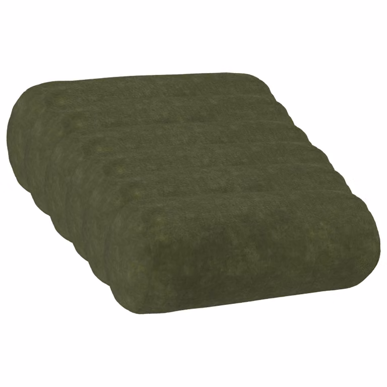 vidaXL Federa 6 pcs HEERLEN Verde Ø 15 x 40 cm Fleece in microfibra