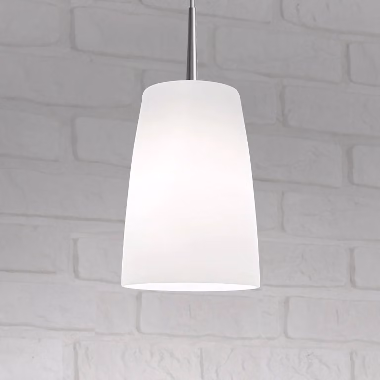 Casablanca Lampada a sospensione Mesa, dimmerabile, Bianco / Opale, Soggiorno / Sala da pranzo, Vetro, Lampada a sospensione