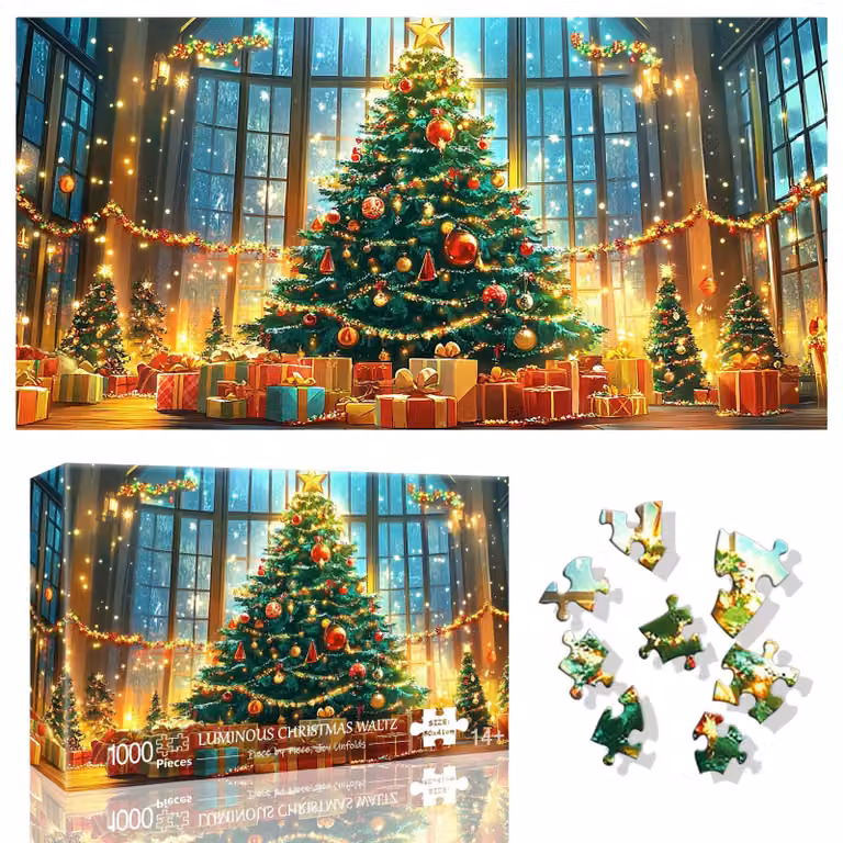 Puzzle da 1000 pezzi - Tema: Albero di Natale
