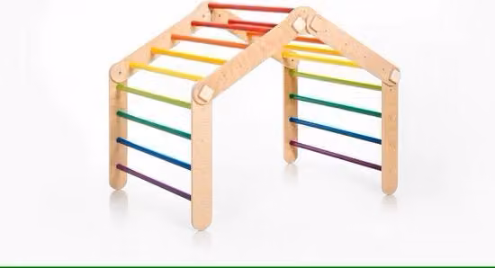 Clima di avventura per bambini a forma di triangolo per arrampicata trasformabile