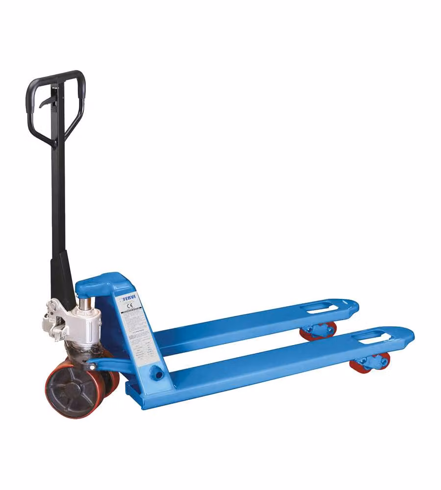 Fervi Transpallet Manuale 2500 kg con Forche 1150x540 mm Nero/Blu