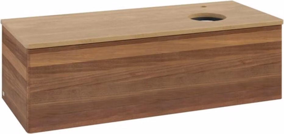V&B Mobiletto senza struttura frontale, con illuminazione Antao 120x36x50cm, HL, WBP hon. Oa, w. wal
