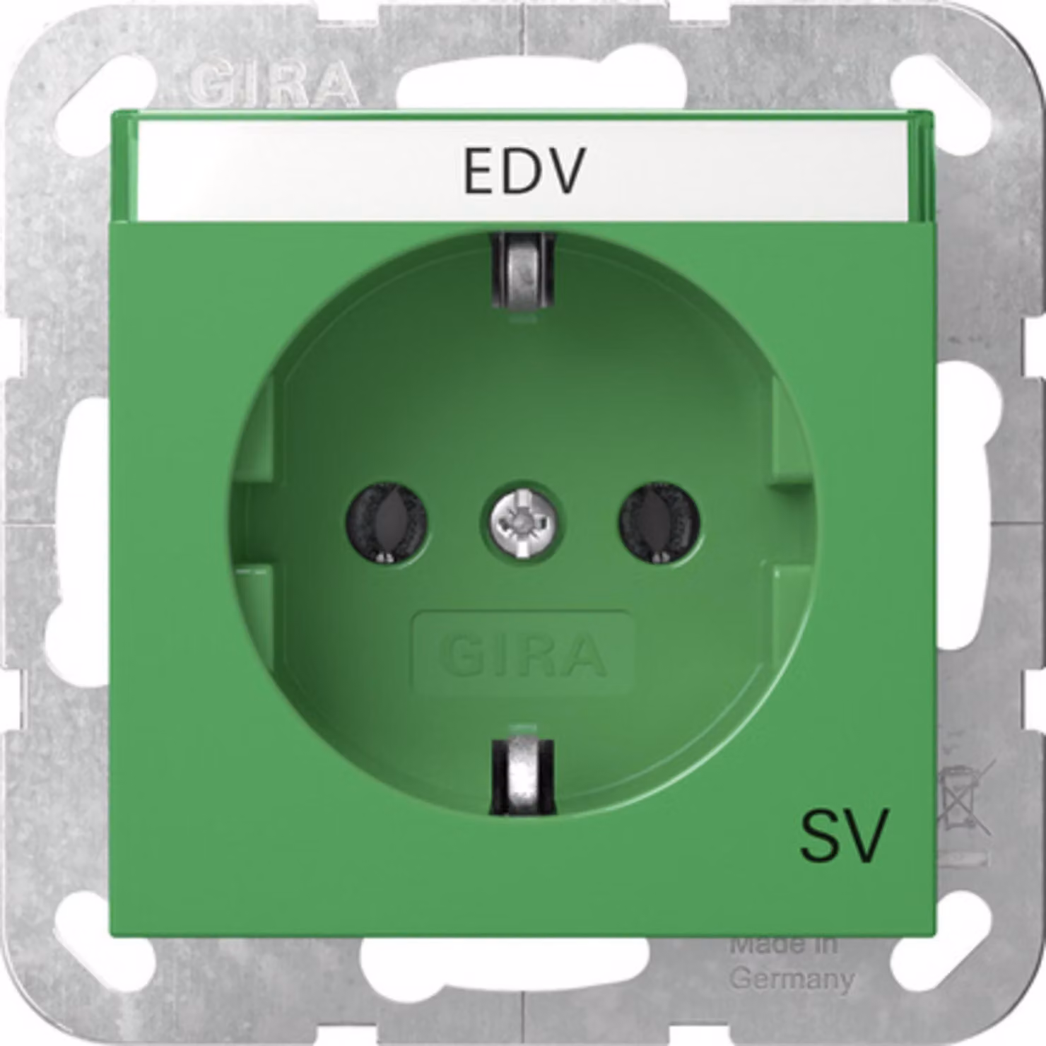 Presa SCHUKO Gira BSF SV Sistema 55 Verde 4457107