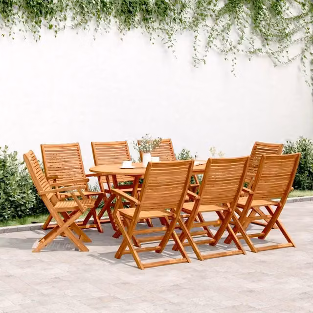 Sedie Pieghevoli 8 pz 57x66x95cm Legno Massello Acacia 3214476